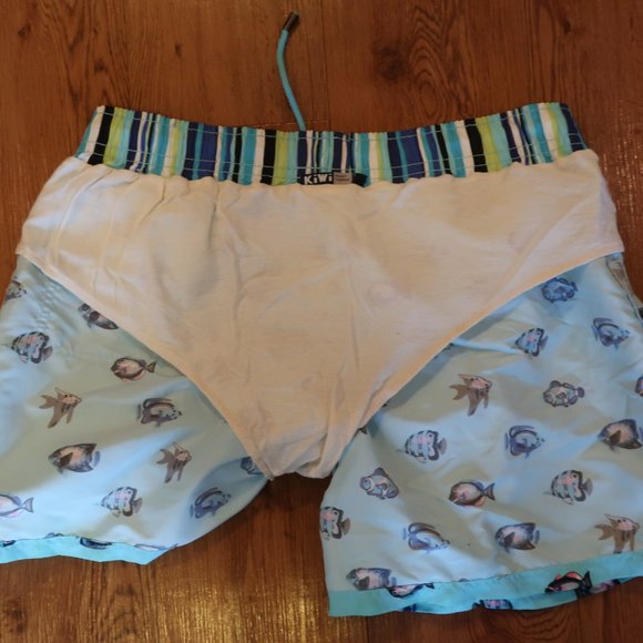 KIWI SAINT TROPEZ AQUAFISH SWIM TRUNKS 46 US/36 * - Picture 7 of 7